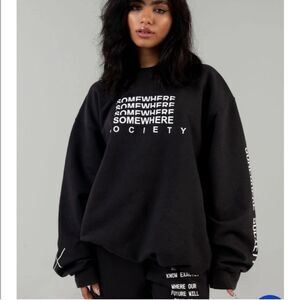 Mayfair Group Crewneck Sweatshirt Somewhere Society Black One Size